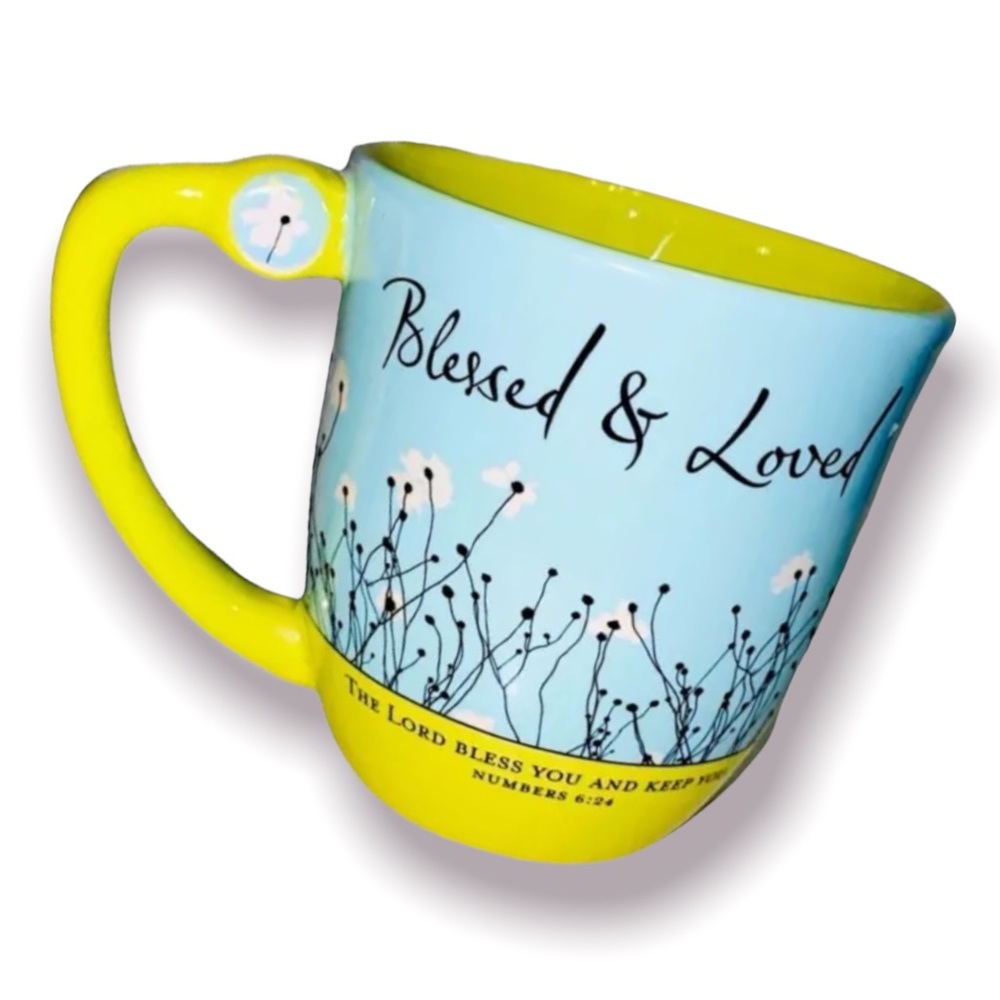 Blessed & Loved Bible Quote Cup Numbers Chapter And Verse Mug